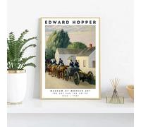 Edward Hopper Museum Exhibition Abstract Posters and Prints Canvas Painting Wall Art Picture for Living Room Home Decor(30x40cm/Frameless)