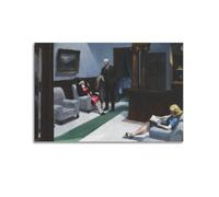 Edward Hopper Painter's Artwork Hotel Lobby Posters Canvas Wall Art Decorative Picture Prints Modern Decor 08x12inch(20x30cm)