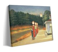Edward Hopper Works《Gas》Printing Posters Printed Canvas Wall Art Paintings Contemporary Decor Artworks for Home 12x18inch(30x45cm)