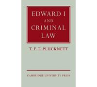 Edward I and Criminal Law