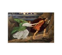 Edward John Poynters Orpheus And Eurydice (1863) Canvas Print Poster 20x30inch(50x75cm)