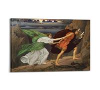Edward John Poynters Painter's Artwork Orpheus And Eurydice (1863) Posters Wall Art Canvas Prints Hanging Picture Home Decors Idea 08x12inch(20x30cm)
