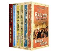 Edward Marston Railway Detective Series 1-6 Books Collection Set (The Railway Detective, Excursion Train, Railway Viaduct, Iron Horse, Murder on the Brighton Express & The Silver Locomotive Mystery)