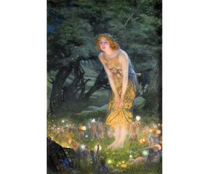 Edward Robert Hughes Midsummers Eve Framed canvas 20"X30"WALL ART