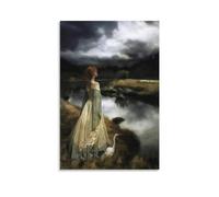 Edward Robert Hughes Painters' Works「Whispers on The Wind」Printed Canvas Poster Artworks Canvas Room Aesthetic Wall Art Prints Home Modern Decor Gifts 08x12inch(20x30cm)