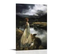 Edward Robert Hughes Painters' Works「Whispers on The Wind」Printed Canvas Poster Room Aesthetic Print Art Wall Painting Canvas Gifts Modern Bedroom Decor 08x12inch(20x30cm)