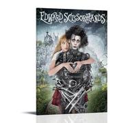 Edward Scissorhands Movie Art Poster Decorative Painting Canvas Wall Art Living Room Poster Bedroom Painting Wall Art Picture Print Modern Family Room Decor 12 x 18 Inches (30 x 45 cm)