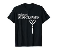 Edward Scissorhands Movie Logo and Scissor Heart Icon T-Shirt