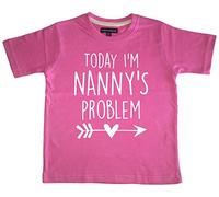 Edward Sinclair | 1-2 Years | Today I'm Nanny's Problem | Bubblegum Pink T-Shirt with White Print