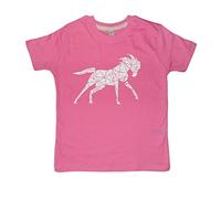 Edward Sinclair 12-14 Years Pink t-Shirt Abstract Horse with with Glitter
