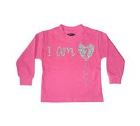 Edward Sinclair 2-3 Years Bubblegum Pink Sweatshirt 'I am Two' with Sparkling Silver Glitter