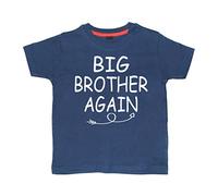 Edward Sinclair |2-3 Years |Navy T-Shirt |Big Brother Again |White Print | Half Sleeve | Round Neck