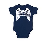Edward Sinclair 6-12 Months Navy Baby Bodysuit with Angel Wings on The Back