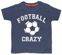 Edward Sinclair | 9-11 Years | Personalised Football Crazy with Name & Number on The Back | Navy Kids T-Shirt | (Goto Add Gift Options Enter Name in FreeGiftMessageBox or Send Message to Seller)