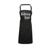 Edward Sinclair | BAKING Bad | Black | bib apron with adjustable neck strap | with front pocket | Cooking/Baking Apron | Perfect for Kitchen