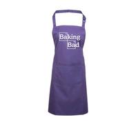 Edward Sinclair | BAKING BAD | PURPLE | bib apron with adjustable neck strap | with front pocket | Cooking/Baking Apron | Perfect for Kitchen
