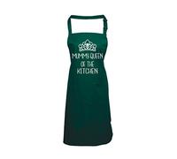 Edward Sinclair Bottle Green Apron | Mummy | Queen Of The Kitchen | DESIGN 2 | with White print