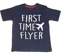 Edward Sinclair | Children's Clothing | First Time Flyer | White Print | Navy Blue Colour | Children's T-Shirt (12-13 Years)
