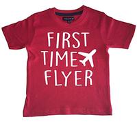 Edward Sinclair | First Time Flyer | 3-4 Years | Red T-Shirt | White Print