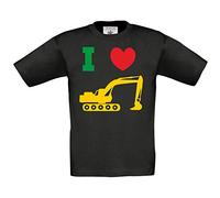 Edward Sinclair I Love Diggers | 5-6 Years | Black Kids T-Shirt