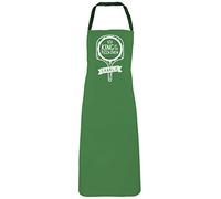Edward Sinclair | KING OF THE PIZZA OVEN | White Print | Emerald Green Apron