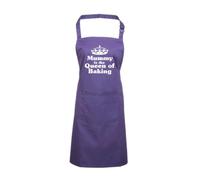 Edward Sinclair MUMMY IS THE QUEEN OF BAKING | Purple | Apron | white glitter print