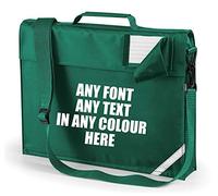 Edward Sinclair | Personalised | Bottle Green | Any Text | Book Bag | (Please Goto Add Gift Options Enter name in FreeGiftMessageBox or send message to the seller once purchased)