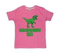 Edward Sinclair Personalised Name Saurus REX | Children's T-Shirt | (Please Goto Add Gift Options Enter Name in FreeGiftMessageBox or Send Message to The Seller Once Purchased)