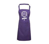 Edward Sinclair Purple Apron | QUEEN of the Pizza Oven | White Print
