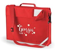 Edward Sinclair | Red | Daisy Ditsy | Book Bag with Name and Class