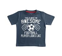 Edward Sinclair This is What an Awesome Football Player Looks Like Childrens Navy T-Shirt 9-11 Years with a White Print