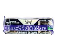Edward & Sons, Baked Whole Grain Brown Rice Snaps, Black Sesame, 3.5 oz (100 g)