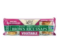 Edward & Sons, Baked Whole Grain Brown Rice Snaps, Vegetable, 3.5 oz (100 g)