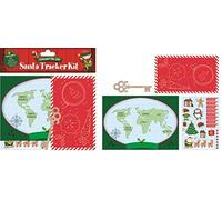 Edward The Elf Santa Tracker Kit - Includes Stickers Plate and Key for Christmas Eve