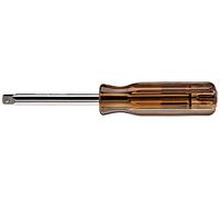 Edward Tools 1/4” Drive Spinner Handle Nut Driver - 6” Handle Extension attaches quickly to standard 1/4” nut set - Heavy duty rust proof steel - Ribbed handle for extra leverage