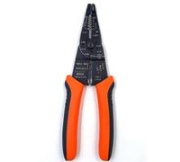 Edward Tools 8” Wire Stripper Tool - Multifunction Wire Cutter, Wire Crimper, Pull and Loop Wire - Cuts 10-22 AWG - Ergo Touch Grip - Hardened Sharp Cutting Edge