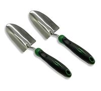 Edward Tools Bend-Proof Garden Trowel - Heavy Duty Polished Stainless Steel - Rust Resistant Oversized Garden Hand Shovel for Quicker Work - Digs Through Rocky/Heavy soils - Comfort Grip (2)