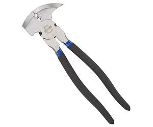 Edward Tools Fencing Pliers - Multi Purpose Fence Tool with 2 Wire Cutters, Hammer End, Staple Starter, Staple Puller, Staple Claw, Grip Jaws, 2 Wire Splicers - Heavy Duty Drop Forged Steel