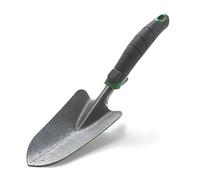 Edward Tools Garden Trowel - Heavy Duty Carbon Steel Garden Hand Shovel with Ergonomic Grip - Stronger than Stainless Steel - Depth marker measurements for more consistent planting - Bend-proof/Brea