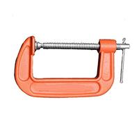 Edward Tools Heavy Duty Steel C Clamp - Iron Alloy - Versatile Clamp for Brake, parts assembly, fastening, welding, woodwork, metal work, auto - T rotary handle - Thicker Screw (3")