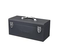 Edward Tools Metal ToolBox - Heavy Duty Portable Tool Box with Organizer Tray and Handle - Solid Metal Locking Latches - Scratch Resistant Finish (19")