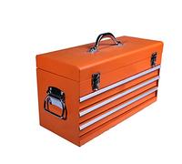 Edward Tools Portable Metal Tool Box with Drawers 20”- Keyed Center Lock for Security - Powder Coated Scratch Resistant Finish - Heavy duty chest latches - Full Extension Drawers