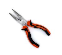 Edward Tools Pro-Grip 6" Needle Nose Pliers - Hard Carbon Steel Jaws - Spring Loaded Design for Easier Use - Ergo Soft Handle with Safety Ridge - Long Reach for Home, Fishing, Jewelry, Crafts