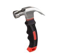 Edward Tools Small Claw Hammer 8 oz. with Magnetic Nail Starter - Polished Heavy Duty Steel Head - Ergo Rubber Grip Handle - Mini Hammer for Home, DIY, Camping, Kids, Tent Stakes