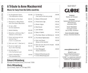 EDWARD WITSENBURG - A TRIBUTE TO ANNE MACDEARMID: MUSIC FOR HARP FROM THE CELTIC