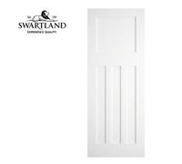 Edwardian 4 Panel White Primed Internal Door 1981mm X 838mm X 35mm - Bundle Of 2