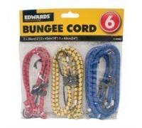Edwards Bungee Cords Pack of 6 in Different Sizes