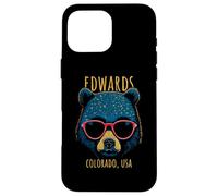 Edwards Colorado USA Bear Wearing Sunglasses Design Case for iPhone 16 Pro Max