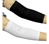 EDWERD Arm PICC Line Sleeve Protector - Breathable Elbow Cast Cover for Nursing Care, Fits Arm Circumference 9"-14", White+black, 4 Pcs