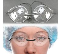 EDWERD Clear Eyes Protect Shield Glasses, Eyes Post-Op Cover Breathable Patch Guard with Elastic Strap for Myopia, Cataract Recovery, 2 PCS (B)